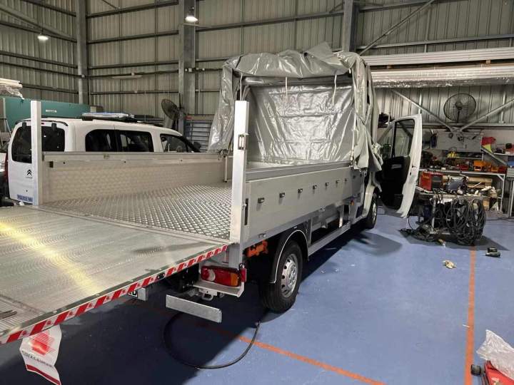 Carrossage de bennes à La Réunion